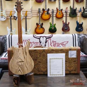 Paul Reed Smith PRS Private Stock #9776 Custom 24 Spalted Maple Top Natural with Smoked Copper Leaf - Image 9