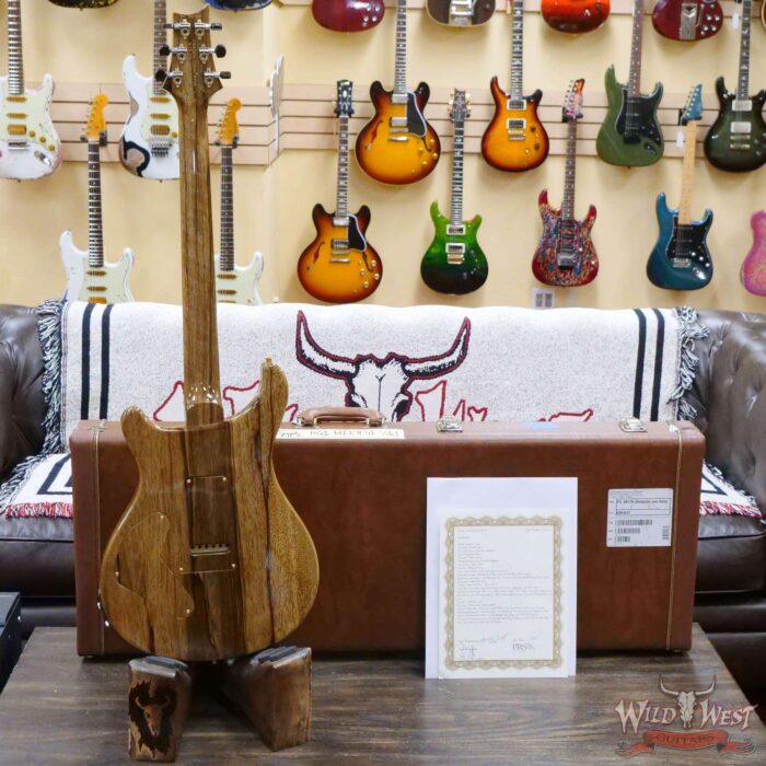 Paul Reed Smith PRS Private Stock #9779 Custom 24 Piezo Brazilian Spalted Maple Top Natural with Dark Cherry Glow - Image 9