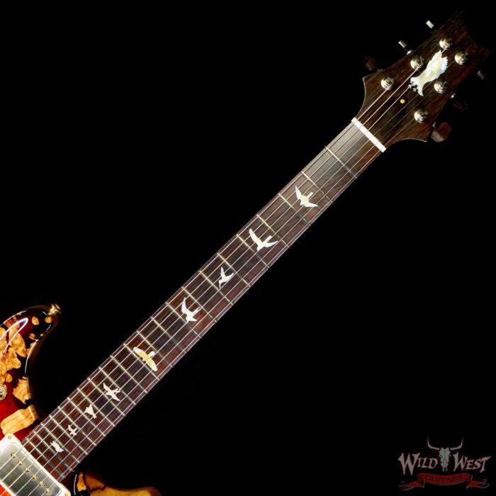 Paul Reed Smith PRS Private Stock #9780 McCarty 594 Brazilian Spalted Maple Top Natural with Dark Cherry Glow - Image 4