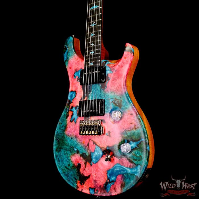 Paul Reed Smith Private Stock #9782 Custom 24 Buckeye Burl Top Ebony Fingerboard Glacier Resin Accents Satin - Image 2