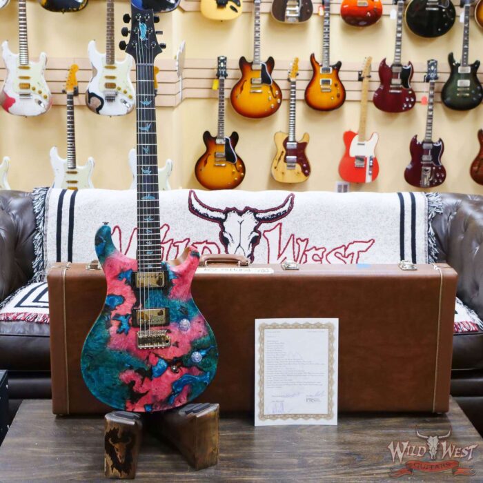 Paul Reed Smith Private Stock #9782 Custom 24 Buckeye Burl Top Ebony Fingerboard Glacier Resin Accents Satin - Image 6