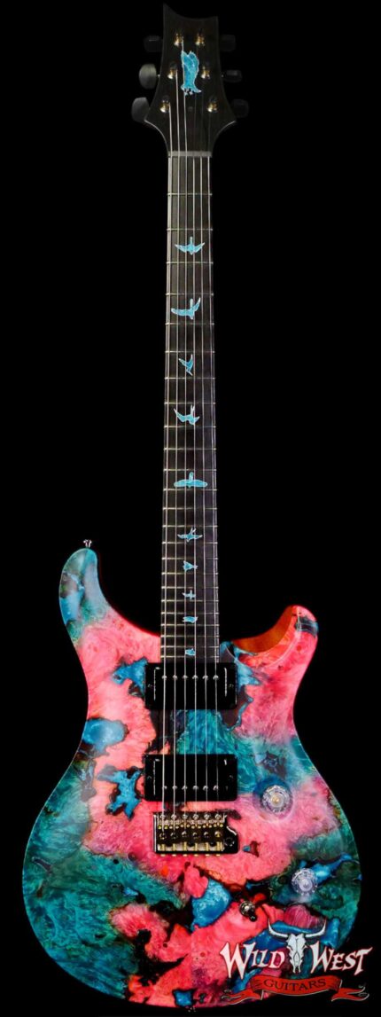 Paul Reed Smith Private Stock #9782 Custom 24 Buckeye Burl Top Ebony Fingerboard Glacier Resin Accents Satin