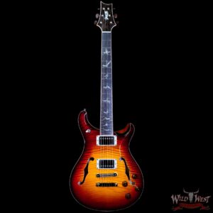 Paul Reed Smith PRS Private Stock #9788 McCarty 594 Hollowbody II Flame Maple Neck Brazilian Rosewood Board Dark Cherry Glow - Image 3