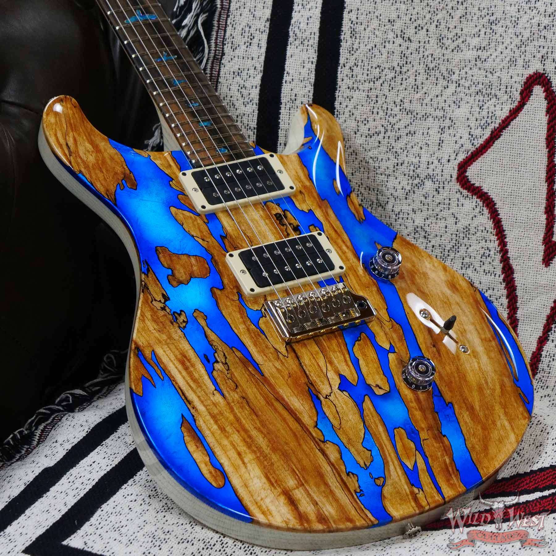 prs-ps9792-348650-d3__wwg.jpg Paul Reed Smith PRS Private Stock #9792 Custom 24 Spalted Maple Top Ash Body & Neck Natural with Blue Smoked Silver Leaf - Image 9