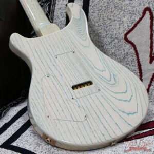 Paul Reed Smith PRS Private Stock #9792 Custom 24 Spalted Maple Top Ash Body & Neck Natural with Blue Smoked Silver Leaf - Image 13