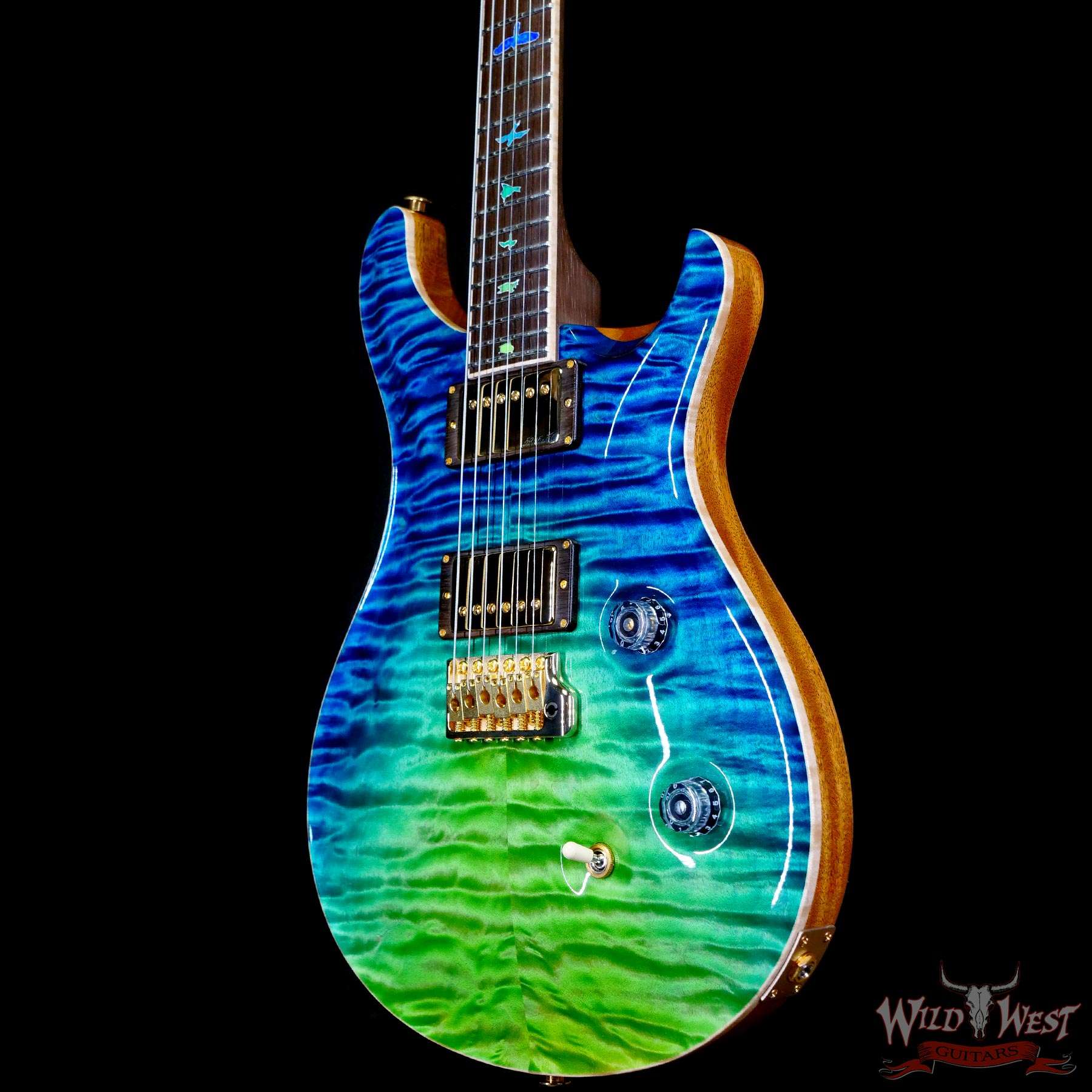 prs-ps9797-347516-br__wwg.jpg Paul Reed Smith PRS Private Stock #9797 Custom 24 Quilt Maple Top Brazilian Rosewood Neck & Board Laguna Dragon’s Breath - Image 2