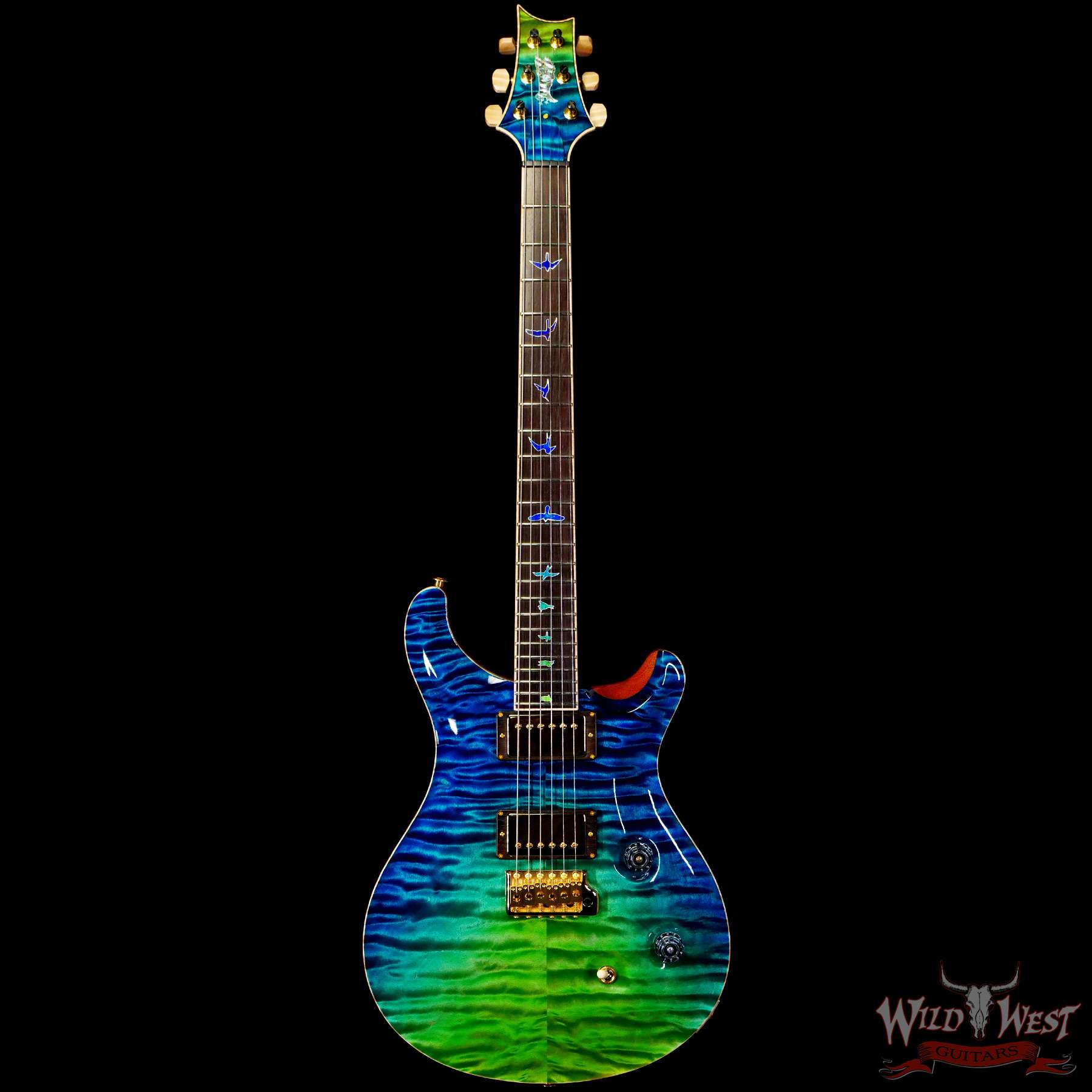 prs-ps9797-347516-c1__wwg.jpg Paul Reed Smith PRS Private Stock #9797 Custom 24 Quilt Maple Top Brazilian Rosewood Neck & Board Laguna Dragon’s Breath - Image 3