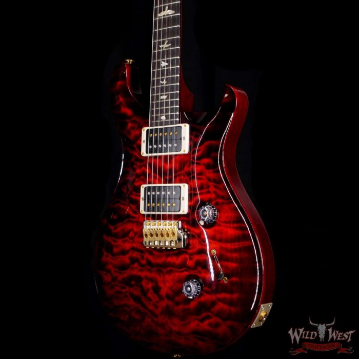 Paul Reed Smith PRS Quilt 10 Top Custom 24 with 35th Anniversary Eagle Fire Red Burst - Image 2