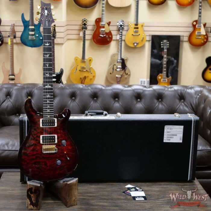 Paul Reed Smith PRS Quilt 10 Top Custom 24 with 35th Anniversary Eagle Fire Red Burst - Image 6