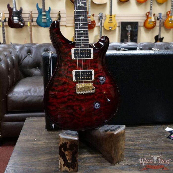 Paul Reed Smith PRS Quilt 10 Top Custom 24 with 35th Anniversary Eagle Fire Red Burst - Image 8
