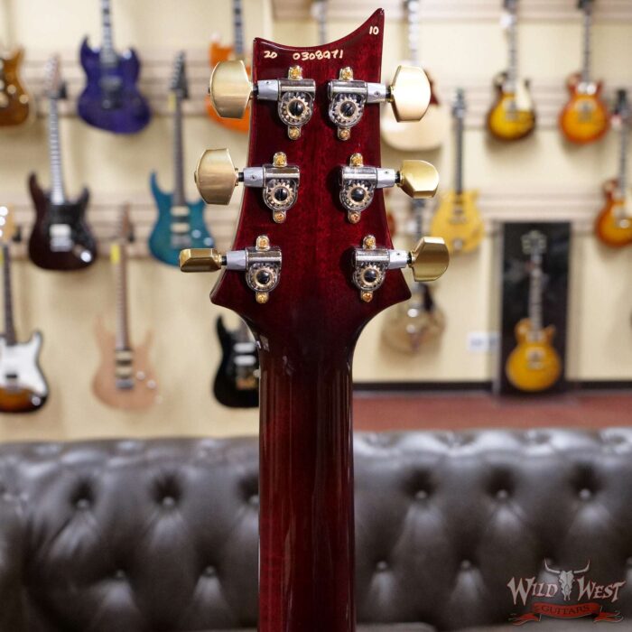 Paul Reed Smith PRS Quilt 10 Top Custom 24 with 35th Anniversary Eagle Fire Red Burst - Image 10
