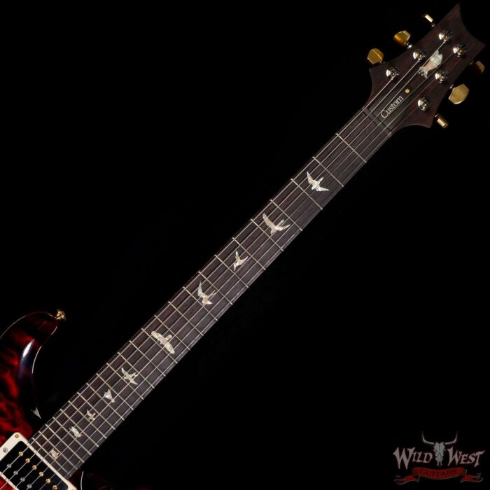 Paul Reed Smith PRS Quilt 10 Top Custom 24 with 35th Anniversary Eagle Fire Red Burst - Image 4
