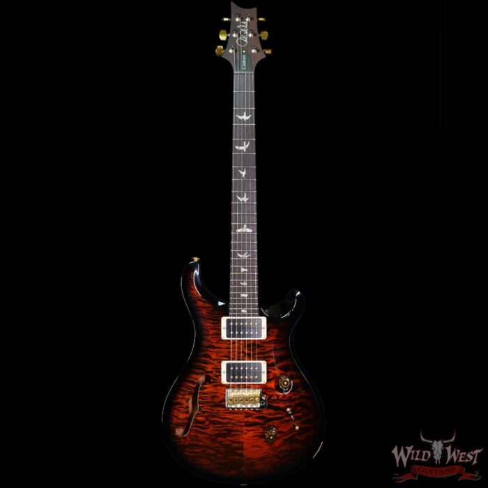Paul Reed Smith PRS 10 Top Custom 24 Semi-Hololw Quilt Maple Top Orange Tiger Smokewrap - Image 3