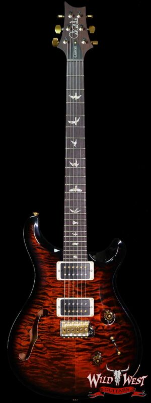 Paul Reed Smith PRS 10 Top Custom 24 Semi-Hololw Quilt Maple Top Orange Tiger Smokewrap