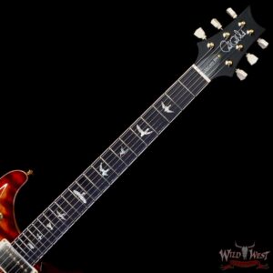 Paul Reed Smith PRS Core 10 Top McCarty 594 1-Piece Quilt Maple Top Stained Flame Maple Neck Top Ebony Board Dark Cherry Sunburst - Image 4