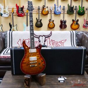 Paul Reed Smith PRS Core 10 Top McCarty 594 1-Piece Quilt Maple Top Stained Flame Maple Neck Top Ebony Board Dark Cherry Sunburst - Image 6