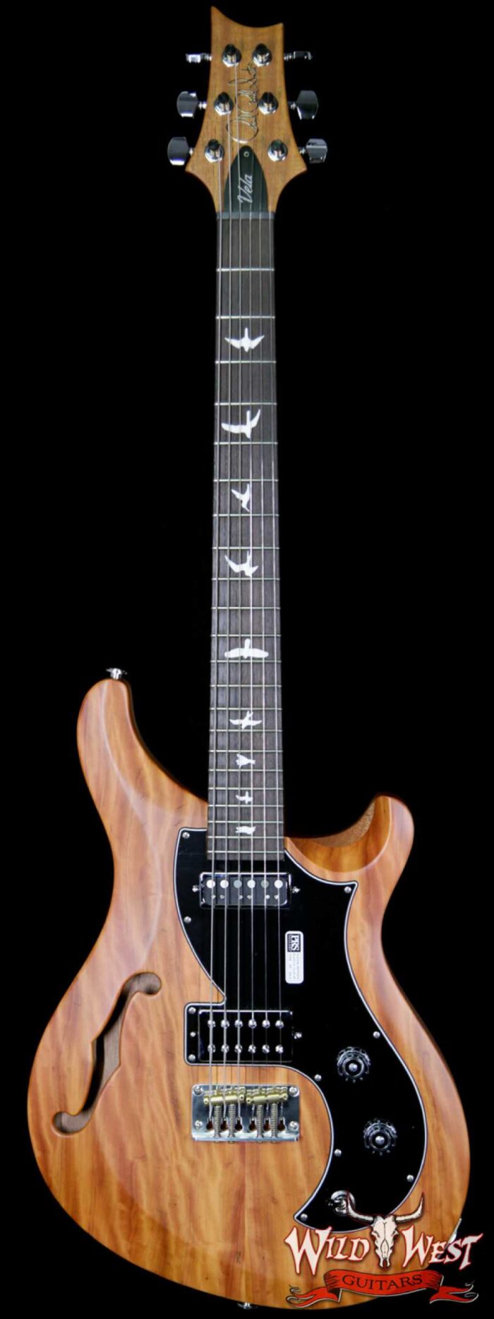 PRS Reclaimed Limited S2 Vela Semi-Hollow Peroba Rosa Top and Brauna Preto Fretboard S2026161 - Image 1
