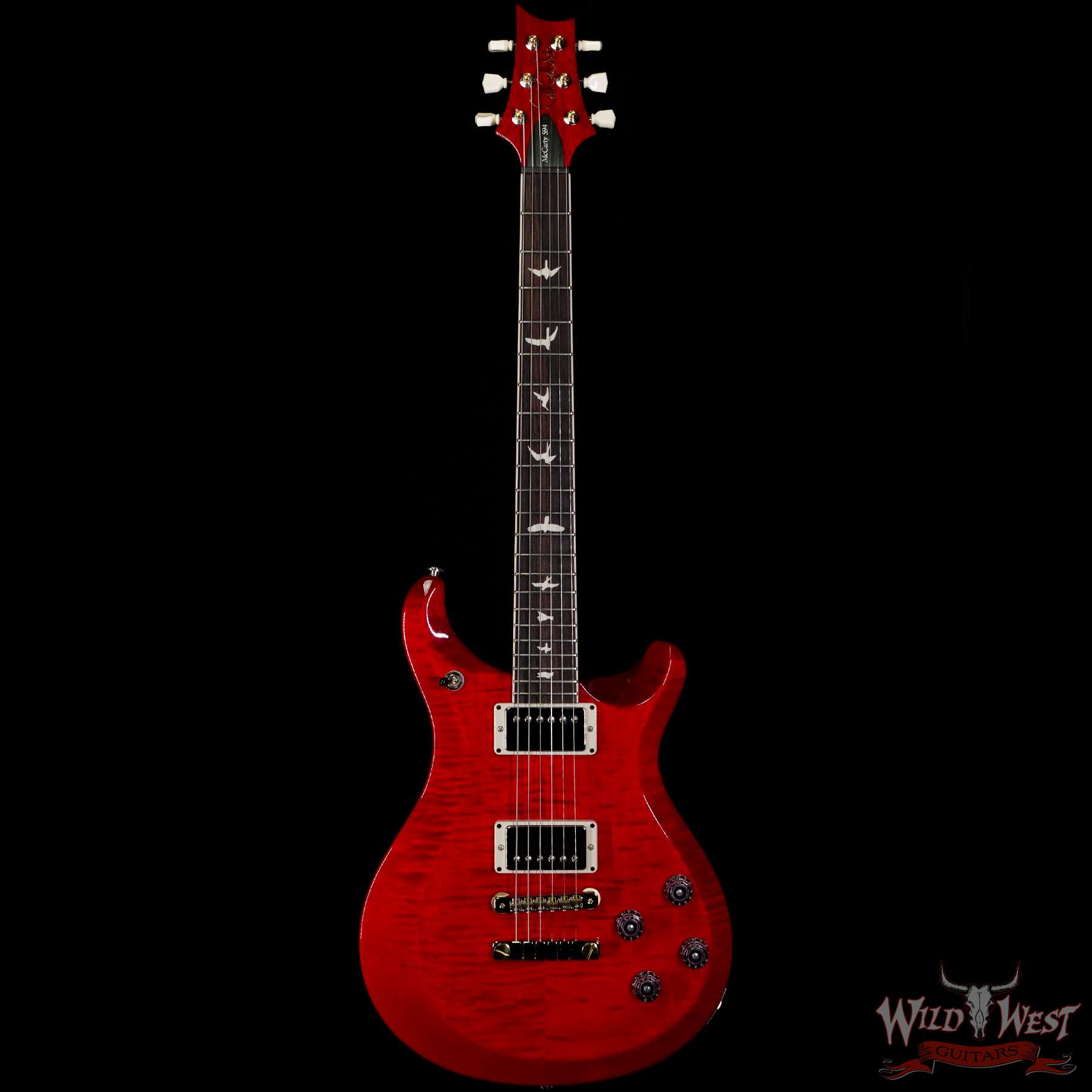 prs-s2-594-red-s2047700-f__wwg.jpg Paul Reed Smith PRS S2 McCarty 594 Flame Maple Top Scarlet Red - Image 3