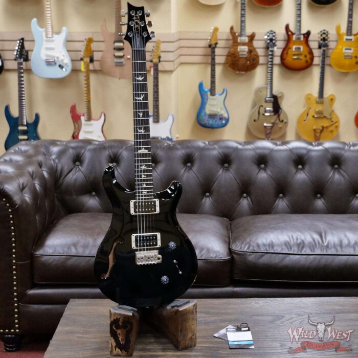 Paul Reed Smith PRS S2 Custom 22 Semi-Hollow Rosewood Fingerboard Solid Black - Image 5