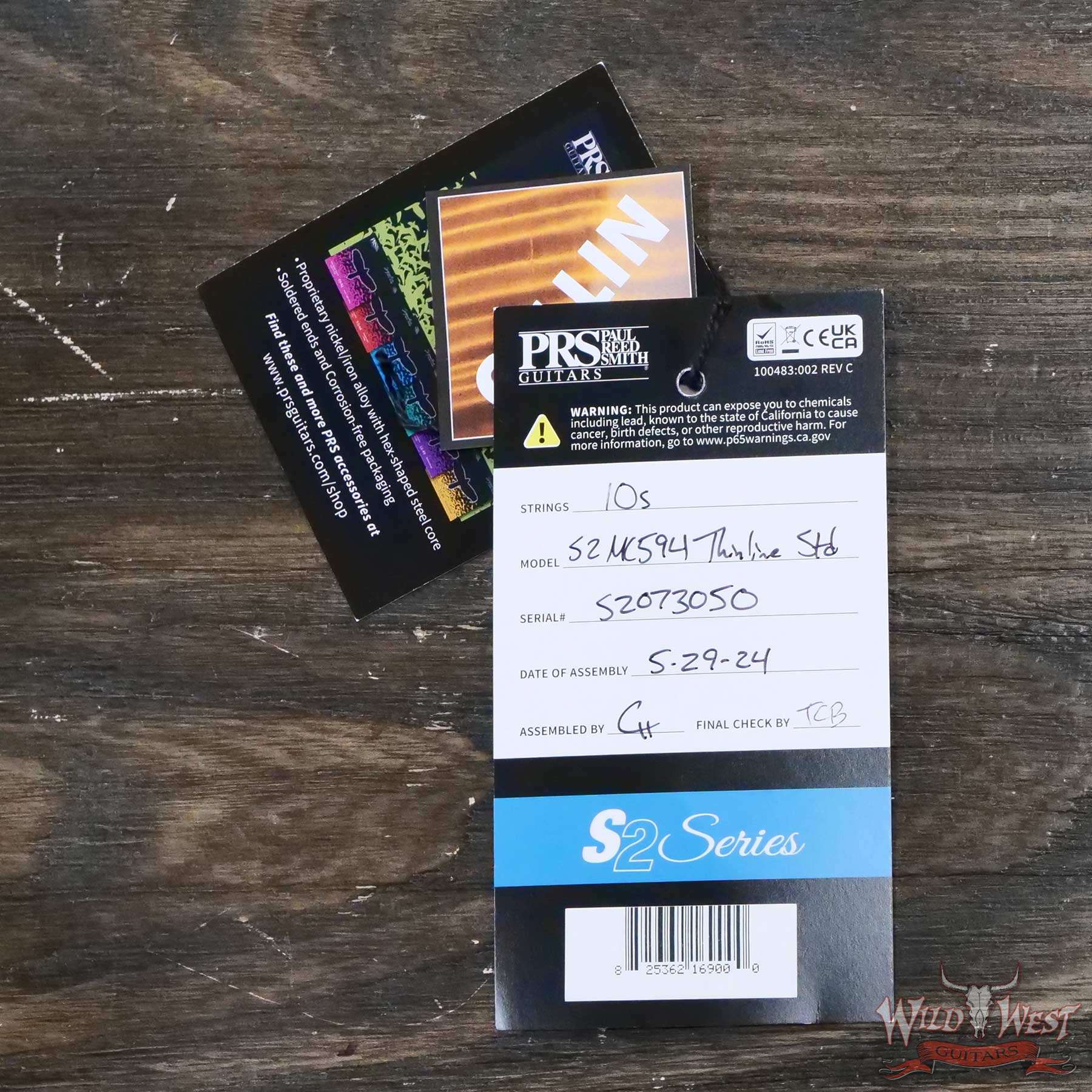 prs-s2073050-d9__wwg.jpg Paul Reed Smith PRS S2 Serise McCarty 594 Thinline Space Blue 6.35 LBS - Image 11