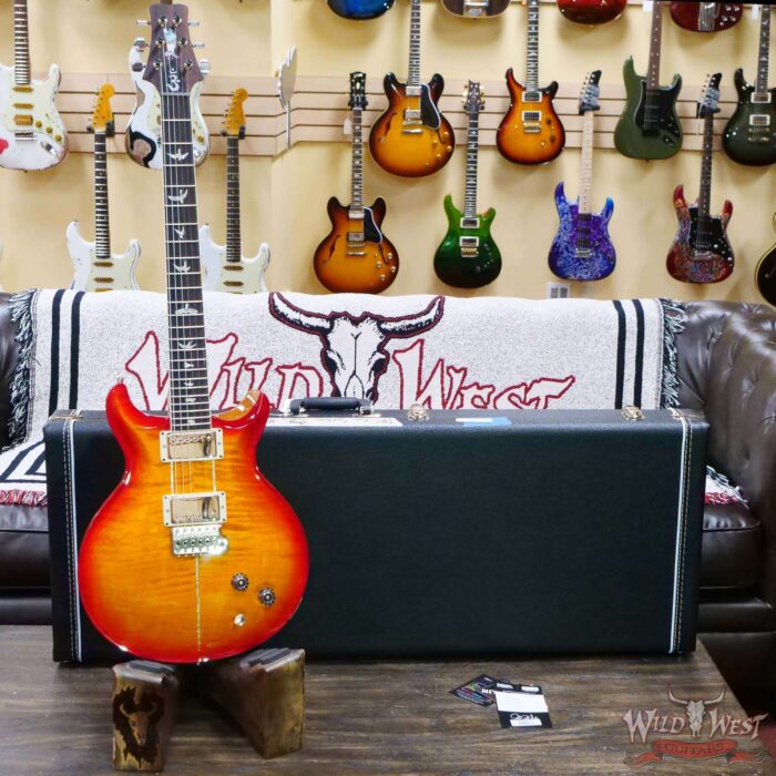 Paul Reed Smith PRS Core Series Santana Retro Rosewood Fingerboard Cherry Sunburst Natural Back - Image 6