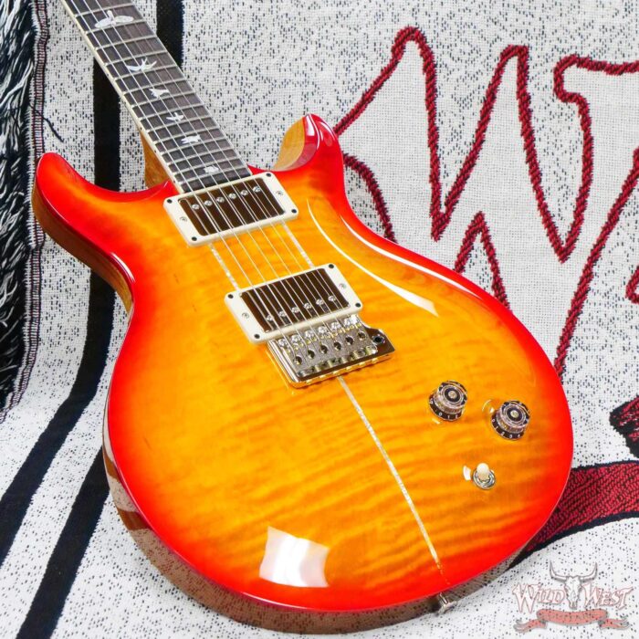 Paul Reed Smith PRS Core Series Santana Retro Rosewood Fingerboard Cherry Sunburst Natural Back - Image 8