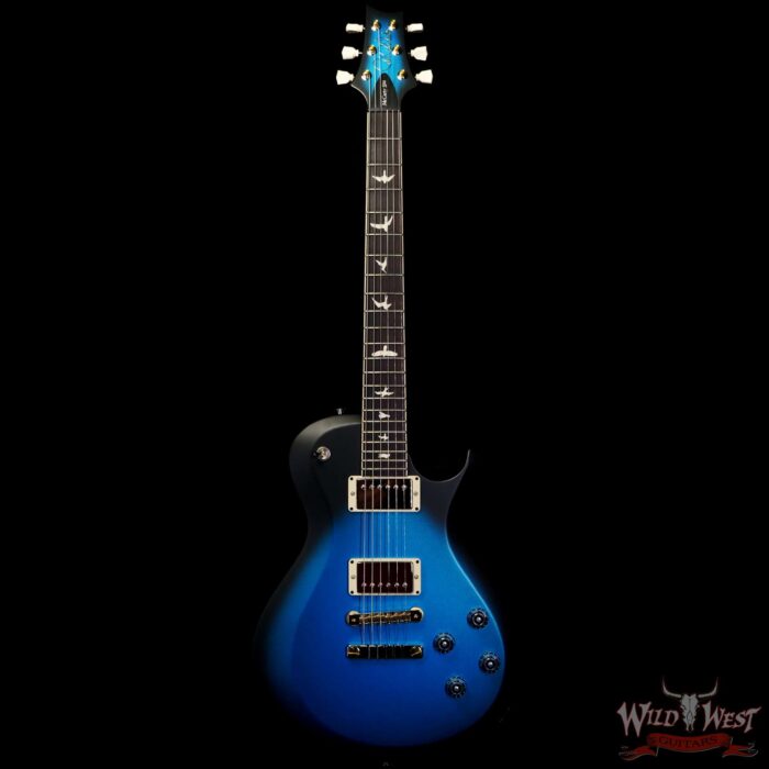 Paul Reed Smith PRS S2 McCarty 594 Singlecut SC594 Satin Frost Blue Metallic Smokeburst - Image 3