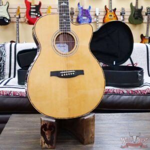 Paul Reed Smith PRS SE A40E Ebony Fretboard Ovangkol Side & Back Electric Acoustic Guitar Natural - Image 6