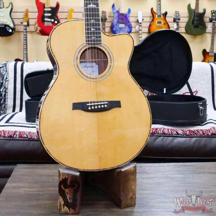 Paul Reed Smith PRS SE A40E Ebony Fretboard Ovangkol Side & Back Electric Acoustic Guitar Natural - Image 6