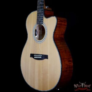 Paul Reed Smith PRS SE A55E Cutaway Eletric-Acoustic Guitar Quilted Maple Back & Side Natural w/ Black Gold Burst - Image 2