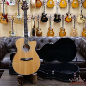 Paul Reed Smith PRS SE A55E Cutaway Eletric-Acoustic Guitar Quilted Maple Back & Side Natural w/ Black Gold Burst - Image 3