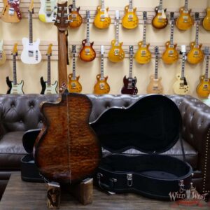 Paul Reed Smith PRS SE A55E Cutaway Eletric-Acoustic Guitar Quilted Maple Back & Side Black Gold Burst - Image 9