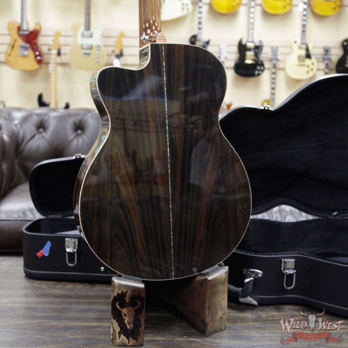 PRS SE A60E Cutaway Electric-Acoustic Guitar Sitka Spruce Top with Ziricote Back & Side Ebony Fingerboard - Image 13