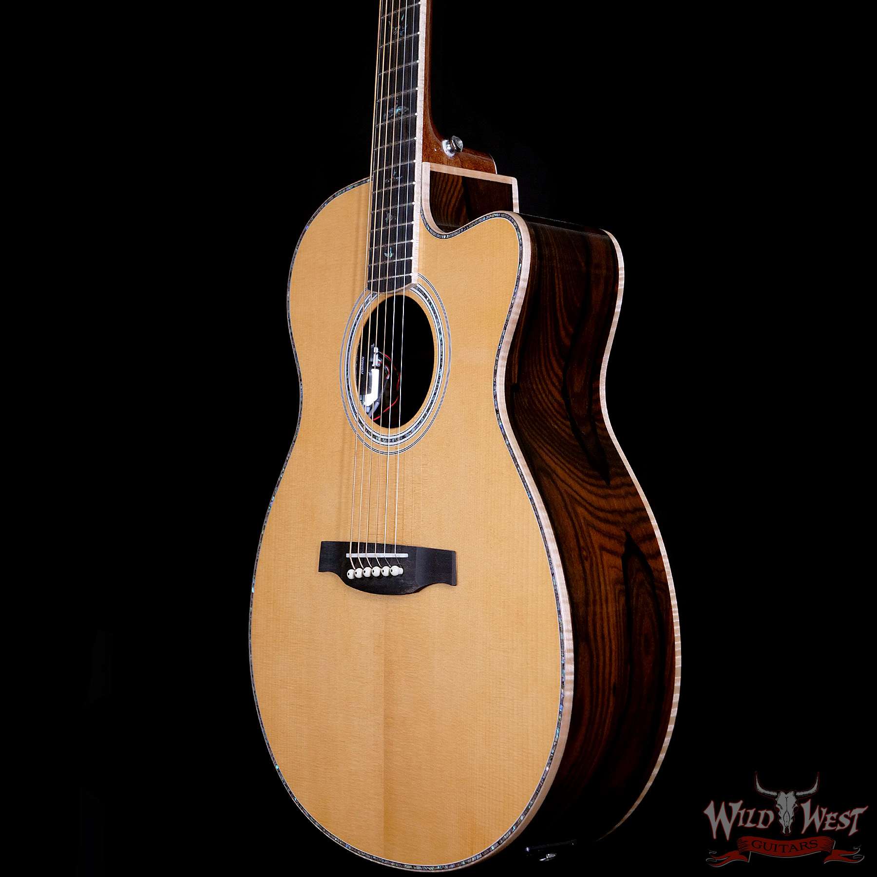 prs-se-a60e-d09759-br__wwg.jpg PRS SE A60E Cutaway Electric-Acoustic Guitar Sitka Spruce Top Ziricote Back & Side Ebony Fingerboard - Image 2