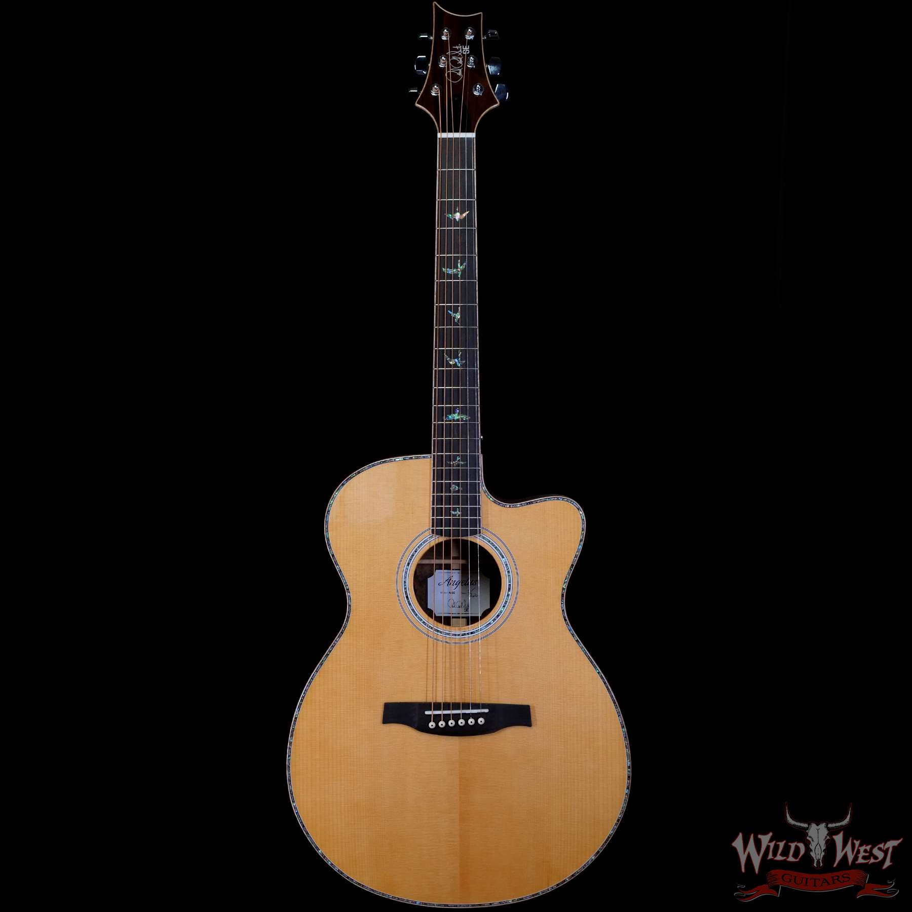 prs-se-a60e-d09759-f__wwg.jpg PRS SE A60E Cutaway Electric-Acoustic Guitar Sitka Spruce Top Ziricote Back & Side Ebony Fingerboard - Image 3