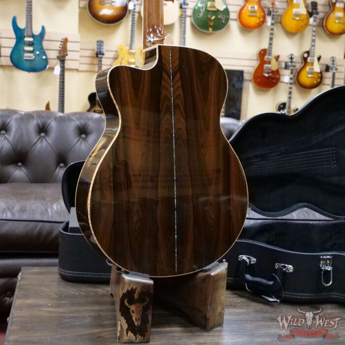 PRS SE A60E Cutaway Electric-Acoustic Guitar Sitka Spruce Top Ziricote Back & Side Ebony Fingerboard - Image 10