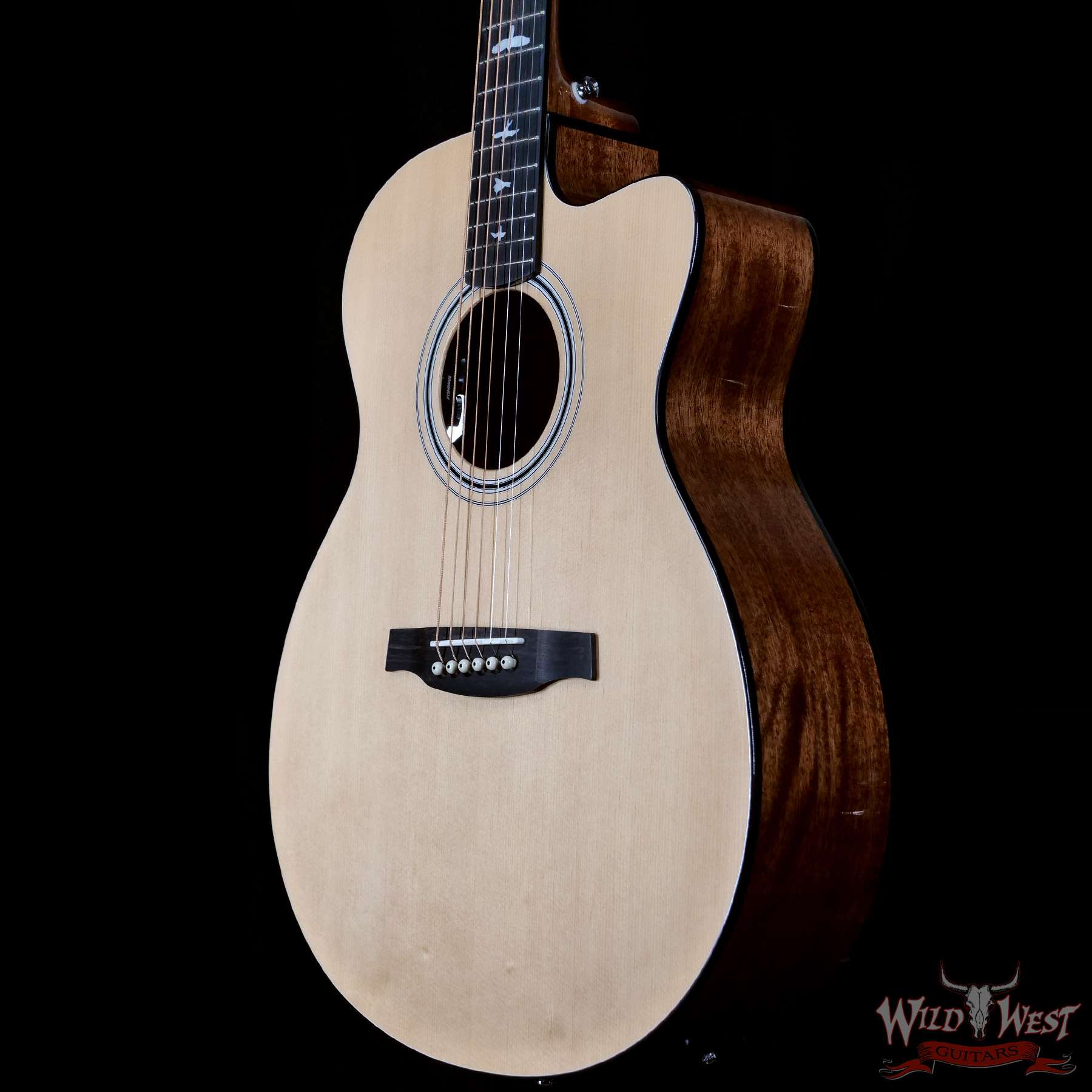 prs-se-ax20e-d05359-br__wwg.jpg Paul Reed Smith PRS SE AX20E Cutaway Electric-Acoustic Guitar Solid Sitka Spruce Top Mahogany Back & Side - Image 2