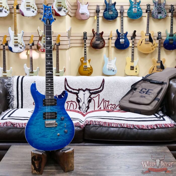 Paul Reed Smith PRS SE Custom 24-08 Quilt Lake Blue 8.25 LBS - Image 5