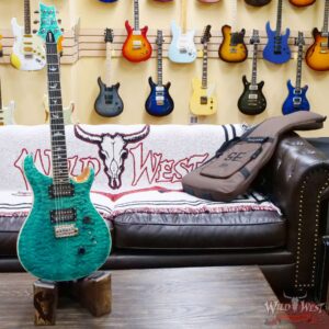 Paul Reed Smith PRS SE Custom 24 Quilt Turquoise F050465 - Image 4
