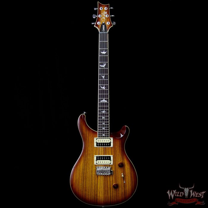 Paul Reed Smith PRS SE Custom 24 Zebrawood Top Rosewood Fingerboard Vintage Sunburst - Image 4