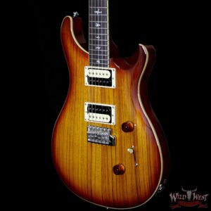 Paul Reed Smith PRS SE Custom 24 Zebrawood Top Rosewood Fingerboard Vintage Sunburst - Image 2
