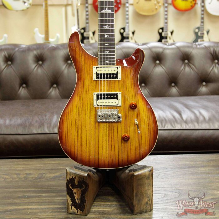 Paul Reed Smith PRS SE Custom 24 Zebrawood Top Rosewood Fingerboard Vintage Sunburst - Image 8