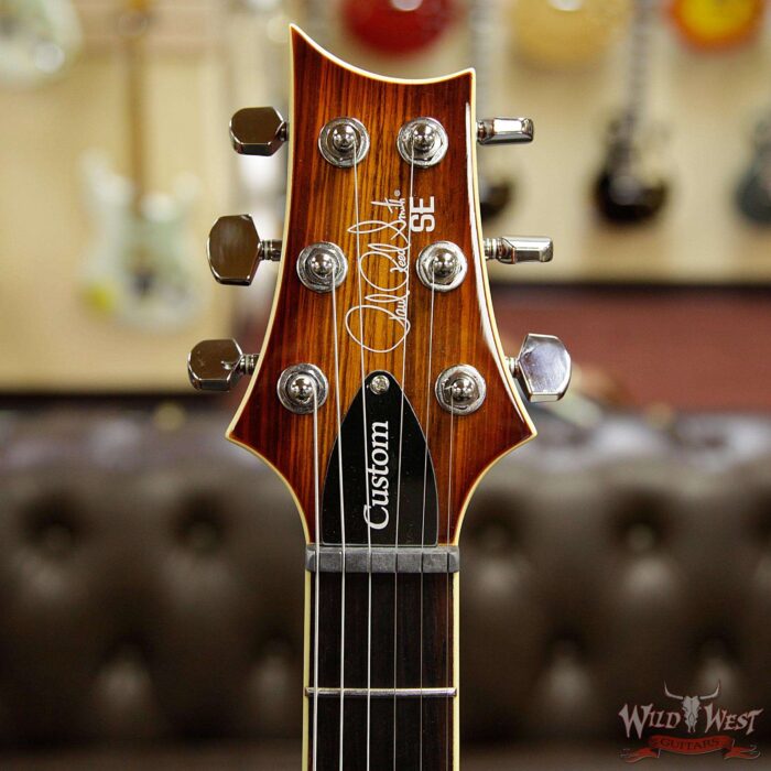 Paul Reed Smith PRS SE Custom 24 Zebrawood Top Rosewood Fingerboard Vintage Sunburst - Image 7