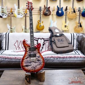 Paul Reed Smith PRS SE Custom 24-08 Quilt Charcoal Cherry Burst 7.90 LBS - Image 4