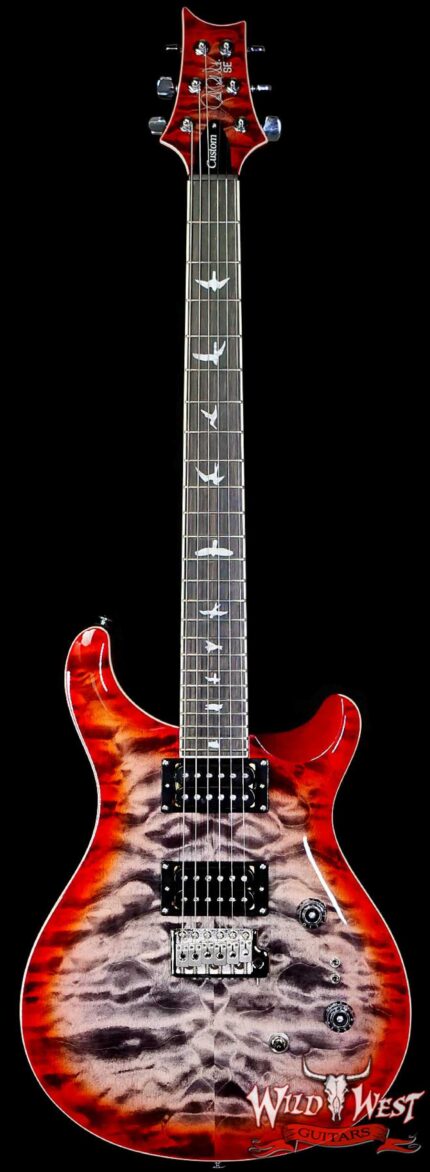 Paul Reed Smith PRS SE Custom 24-08 Quilt Charcoal Cherry Burst 7.90 LBS