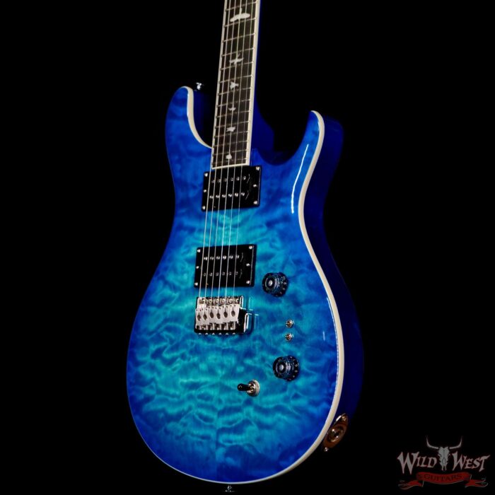 Paul Reed Smith PRS SE Custom 24-08 Quilt Lake Blue 7.75 LBS - Image 2