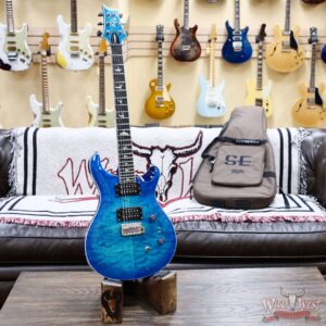 Paul Reed Smith PRS SE Custom 24-08 Quilt Lake Blue 7.75 LBS - Image 4