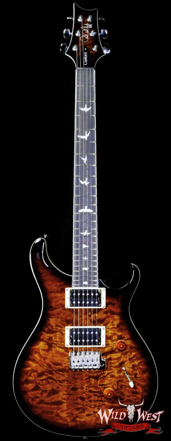 Paul Reed Smith PRS SE Custom 24 Quilt Black Gold Burst F052532 - Image 1