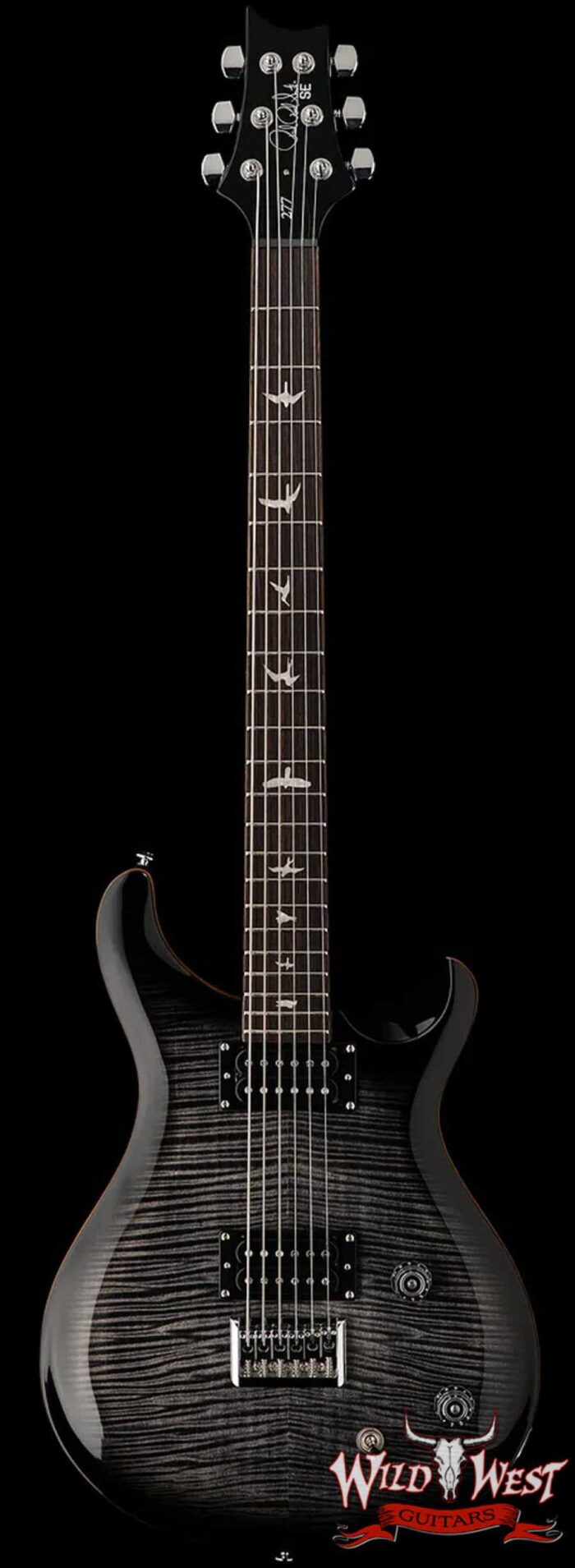 Paul Reed Smith PRS SE Series 277 Baritone Electric Guitar Charcoal Burst 7.65 LBS - Image 1