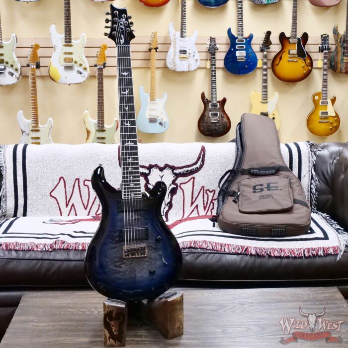 Paul Reed Smith PRS SE SVN Mark Holcomb Signature 7-String Guitar Holcomb Blue Burst 7.70 LBS - Image 4